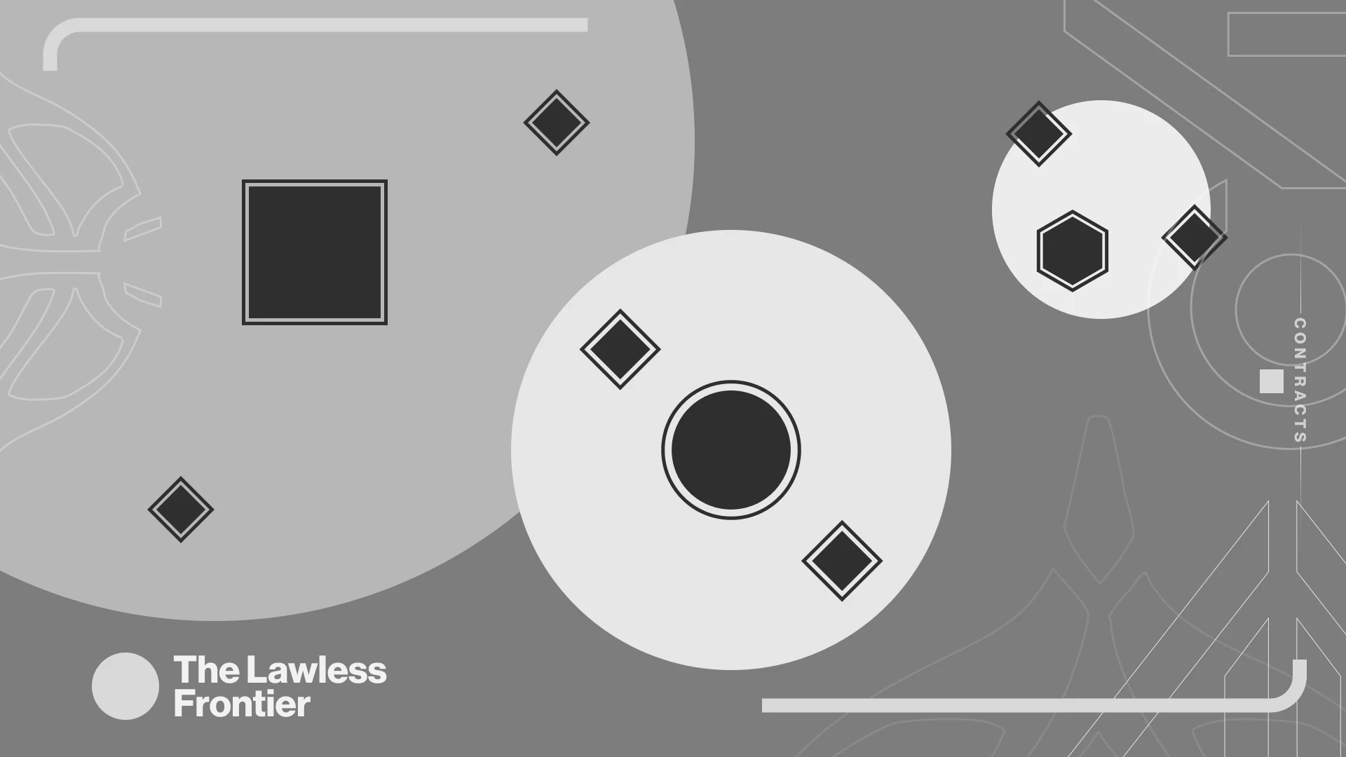 Exploration wireframe: holomap as an abstract alien interface