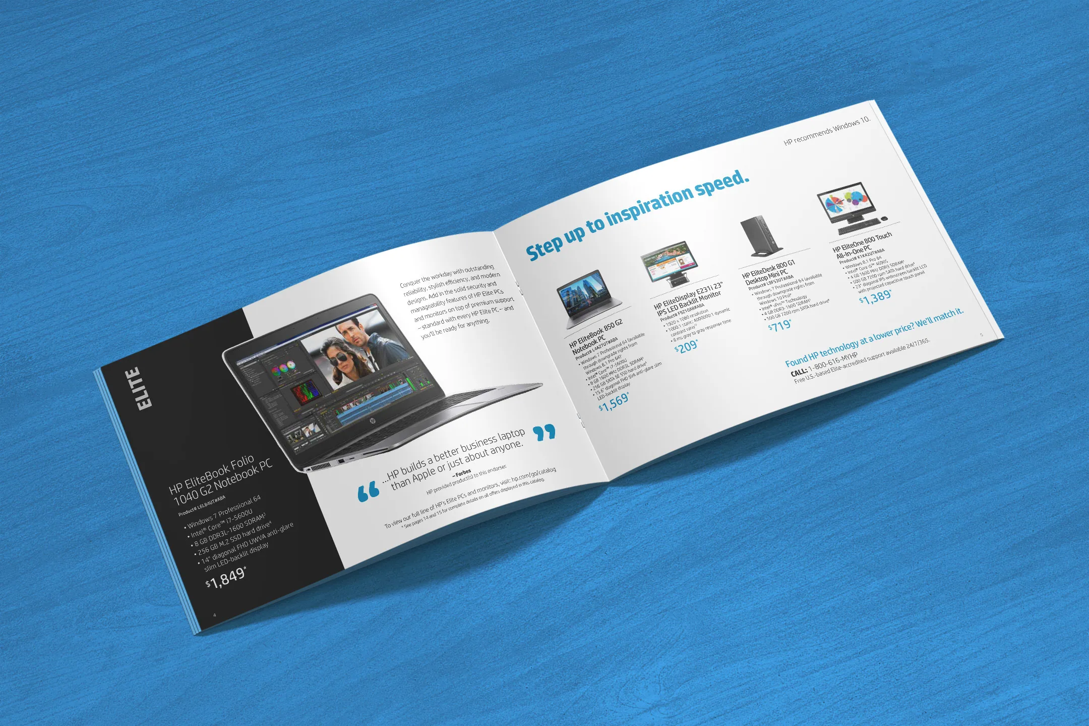 HP catalog spread