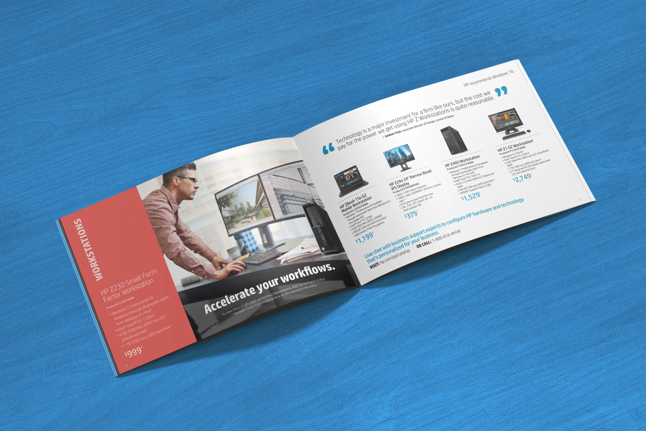 HP catalog spread
