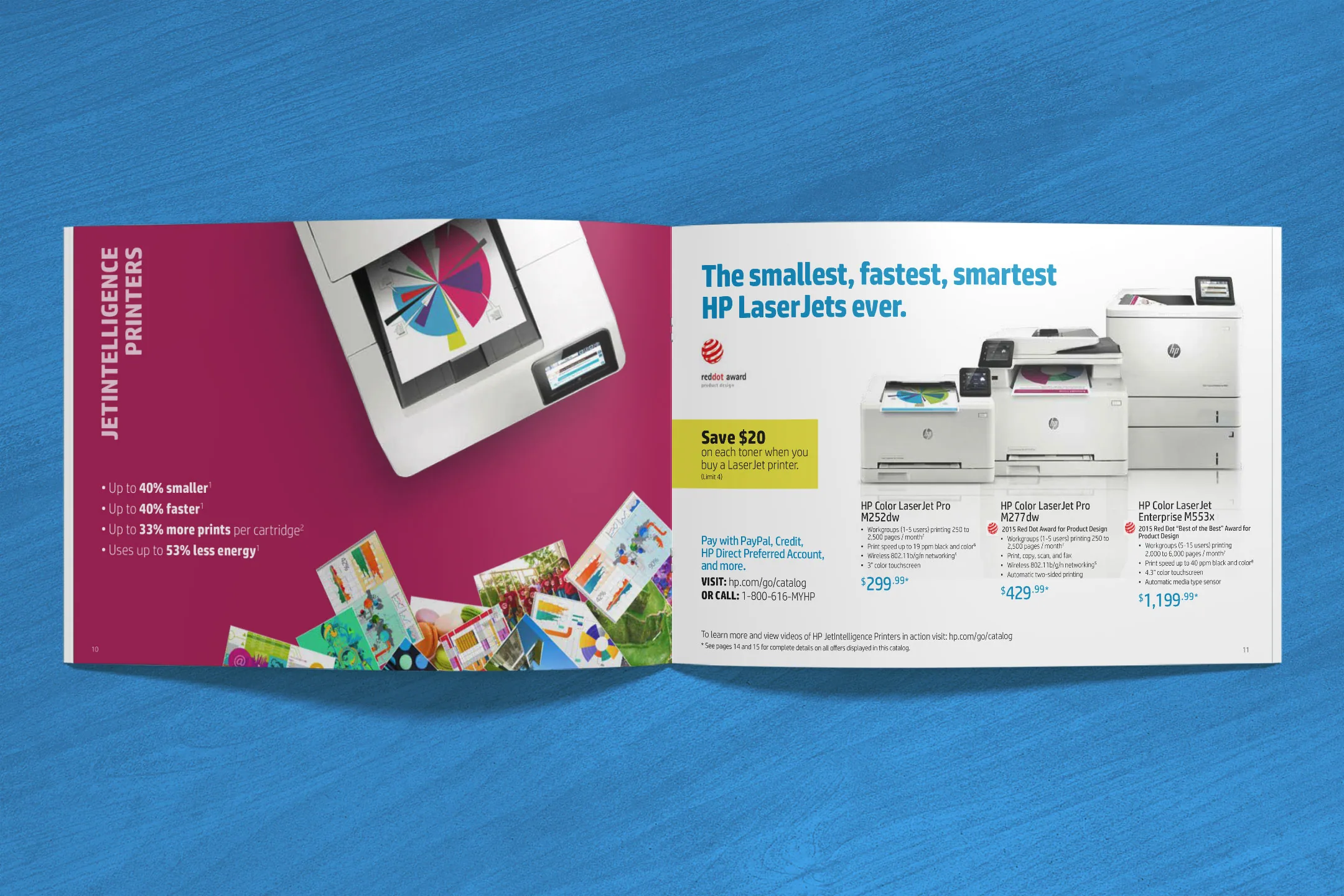 HP catalog spread