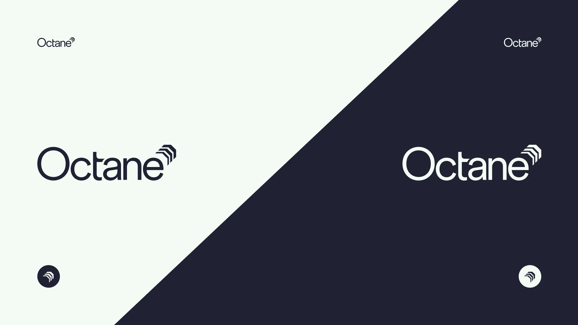 Octane logo, reversed