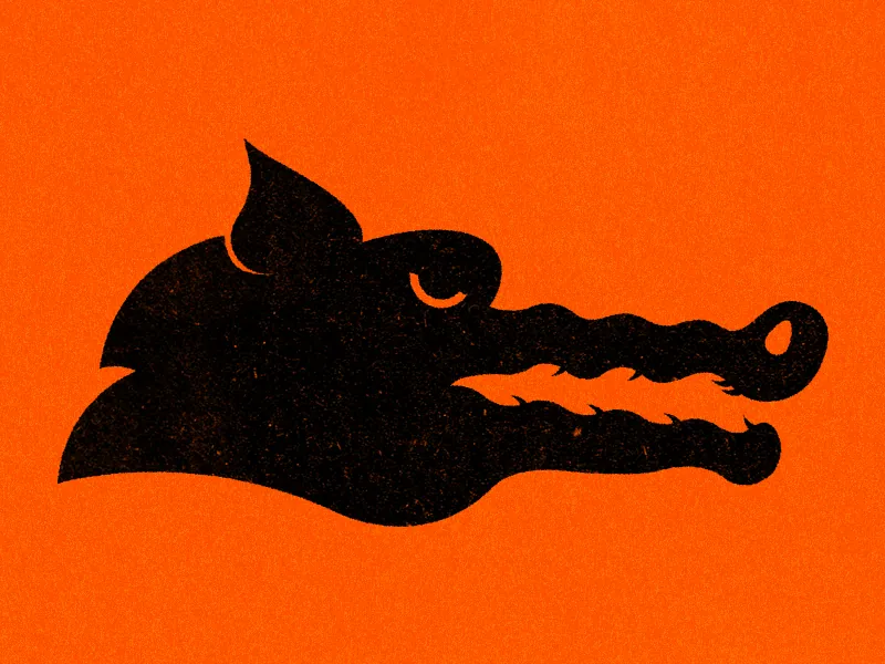 Illustration: crocodile dragon
