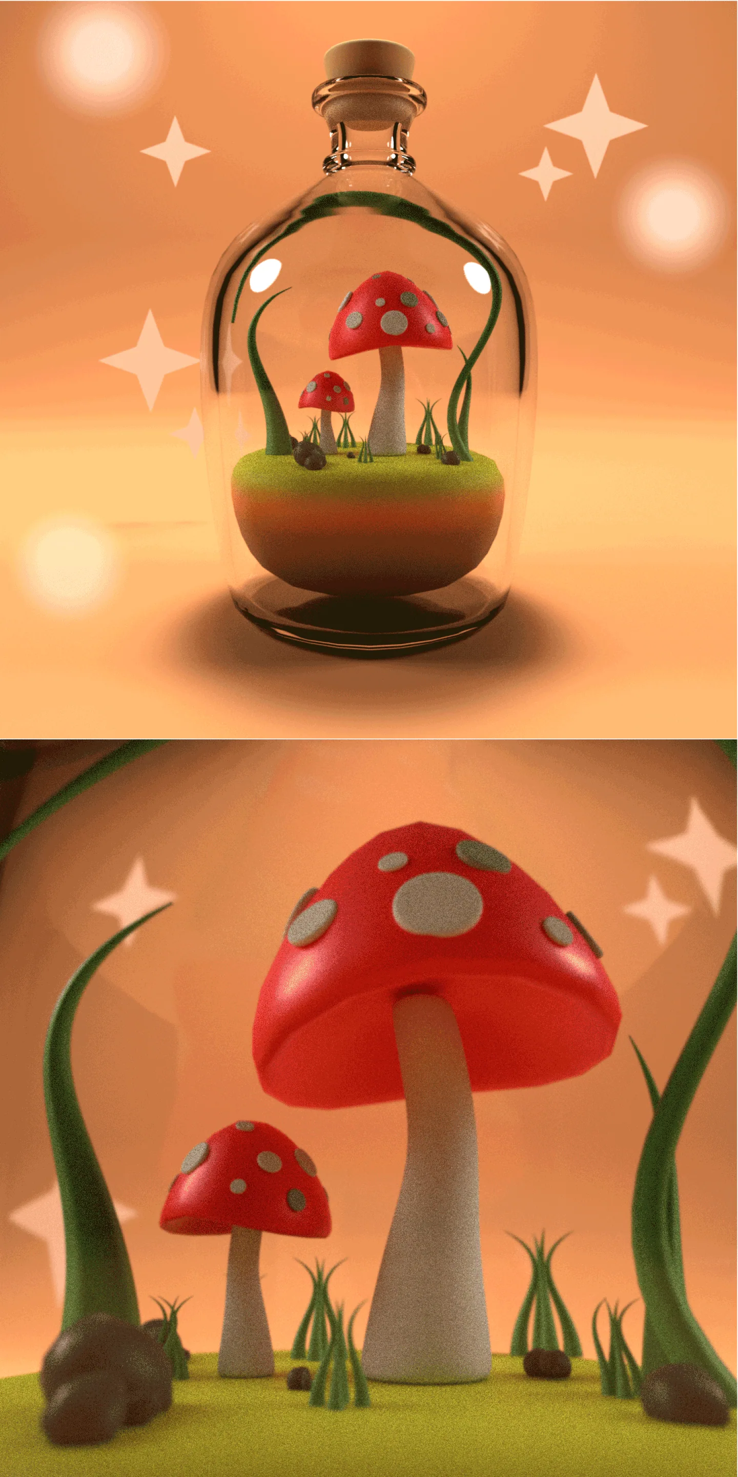 Mushroom jar