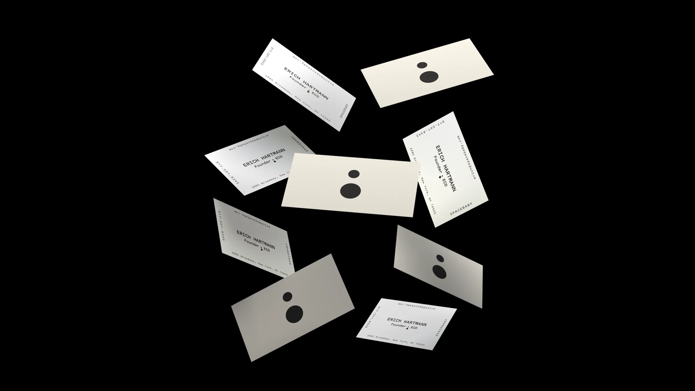 Spacebaby business cards
