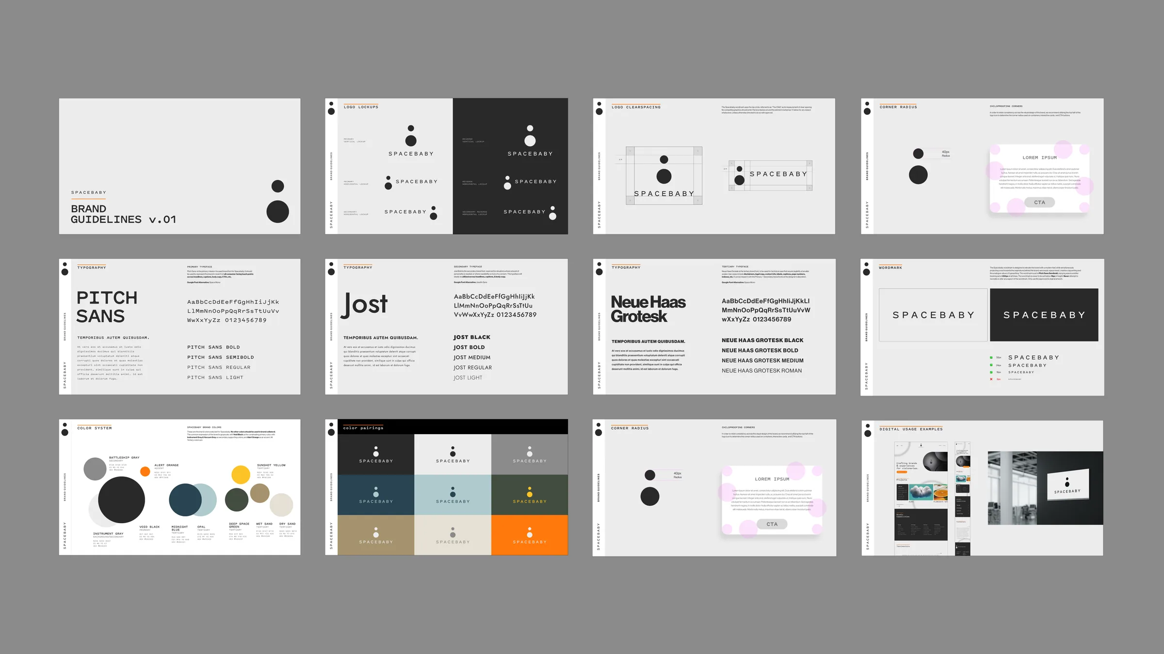 Spacebaby brand guidelines
